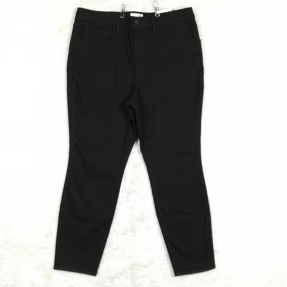 Universal Thread Womens Jeans High Rise Skinny No Fade Black Denim Short 16S New